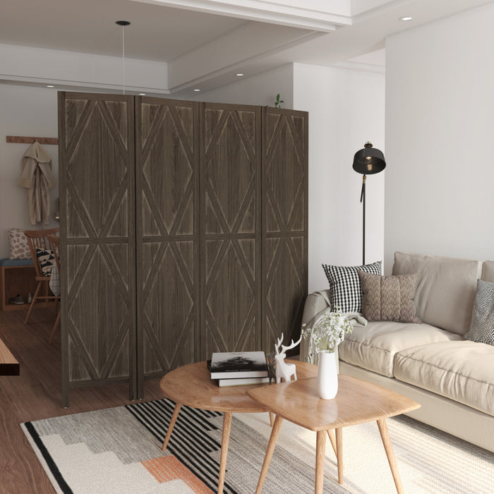 Homcom Ecrans D'intimite En Bois, Separateurs De Piece