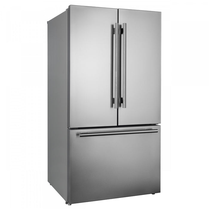Refrigerateur Rivello de 36 po en acier inoxydable a portes francaises, certifie Energy Star – FFFFD1783-36S