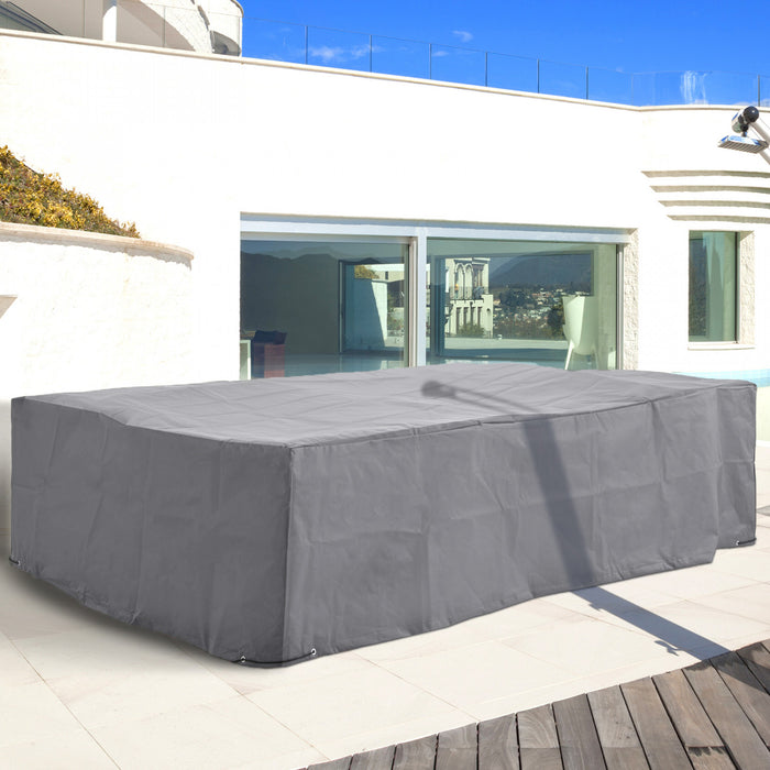 Housse De Mobilier De Patio D'exterieur Outsunny 97\" X 65\" X 26\", Etanche, Grise