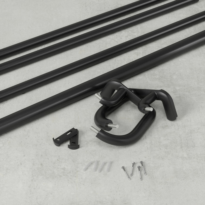  Tringle à rideaux coupe-lumière extensible double Twilight de Umbra noir mat de 3/4 po - 30 po à 84 po