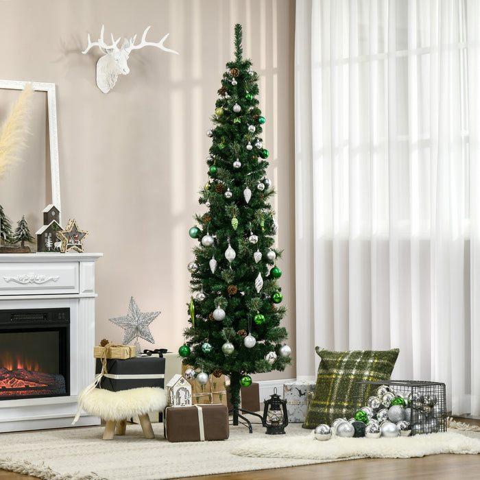 Homcom Sapin De Noel Artificiel Crayon De 6,5ft