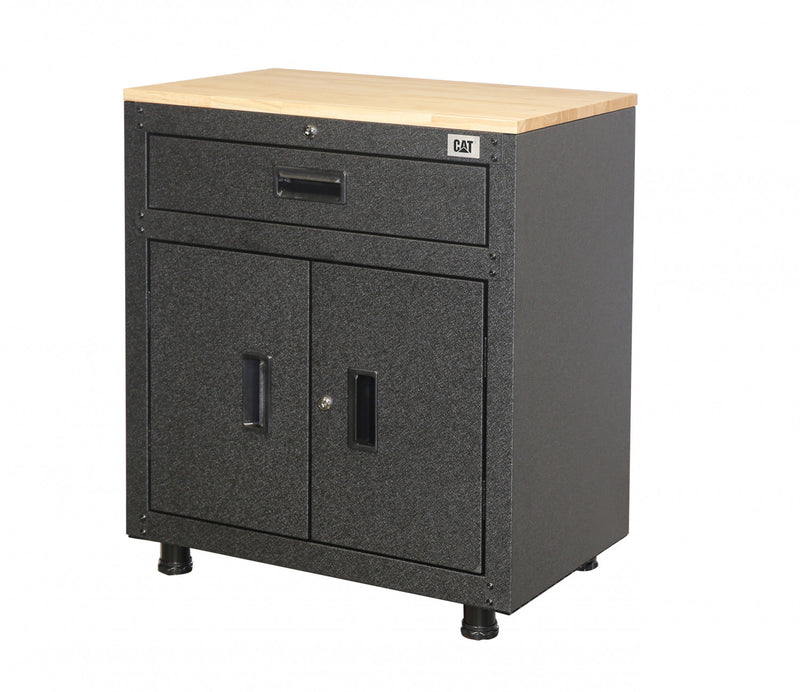 Armoire de rangement de garage CAT® prete a assembler, 28 po, 1 tiroir, 2 portes