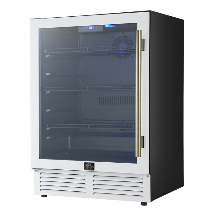 Refroidisseur a boissons Frescolino de 24\" en Blanc, capacite de 188 canettes- FWCDR6665-24WHT