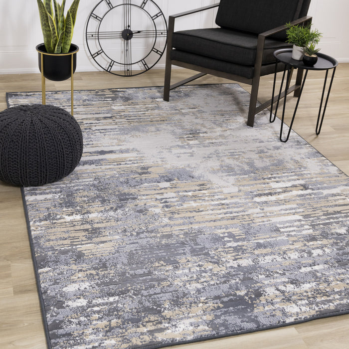 Carpette Isabelle à aspect vieilli - 6 pi 7 po x 9 pi 6 po