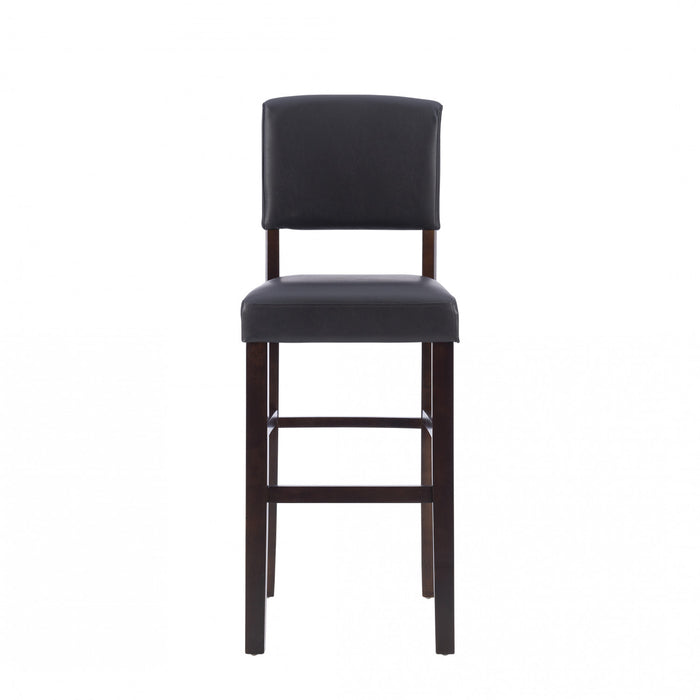 Tabouret bar Monaco en similicuir - espresso
