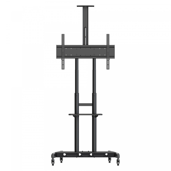 Support TV a roulettes reglable en hauteur Kanto MTM86PL pour televiseurs et ecrans interactifs de 55\" a 86\", noir