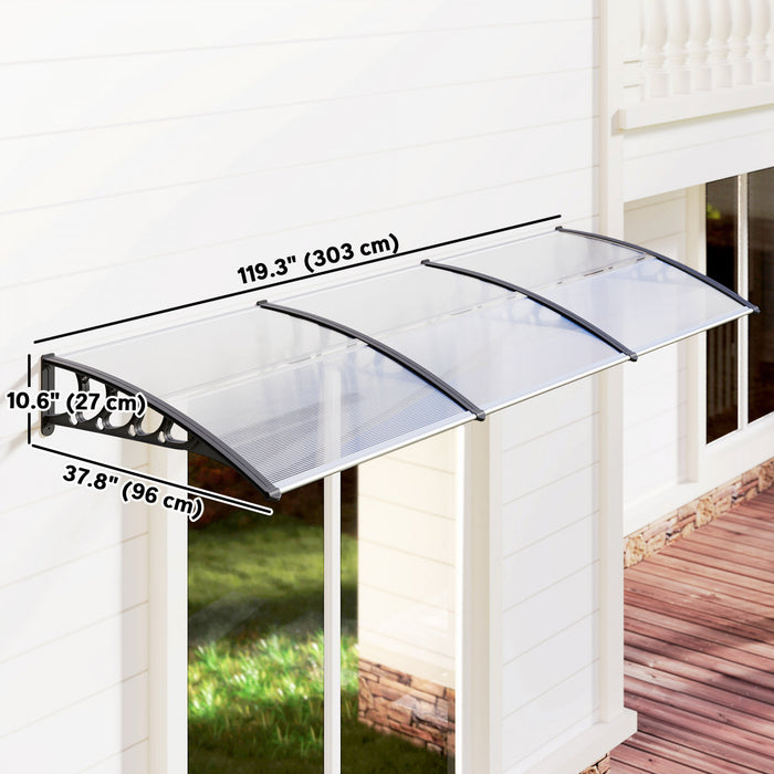 Outsunny Auvent de fenetre, Couverture de patio exterieur