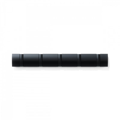 Umbra 5 Flip Wall-Mounted Hooks - Black|5 crochets muraux Flip de Umbra - noirs