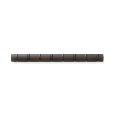 Umbra Flip Wall-Mounted Hooks - Black and Walnut|Crochets muraux Flip de Umbra - noirs et noyer