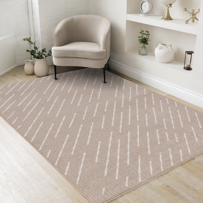 Tapis Covington a design pluie, 5'3\" x 7'7\"