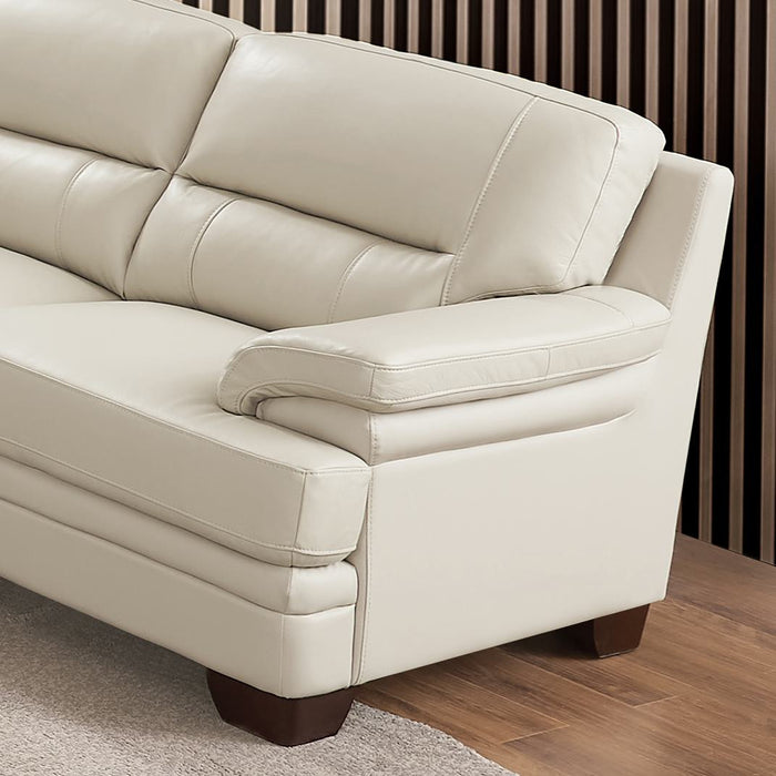 Luxor Causeuse en cuir – Vanille