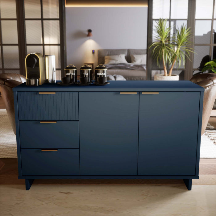 Buffet Granville Moderne 55\" en bleu minuit