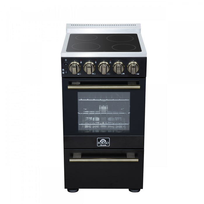 Cuisiniere electrique Pallermo de 20 po, noire, capacite totale de 2,05 pi³ - FFSEL6051-20BLK