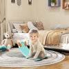 Qaba 24.4" Kids Balance Board, Wobble Board Toddler Curved Rocker, Preschool Balance & Sensory Play Toy, Ages 3-6, Light Blue