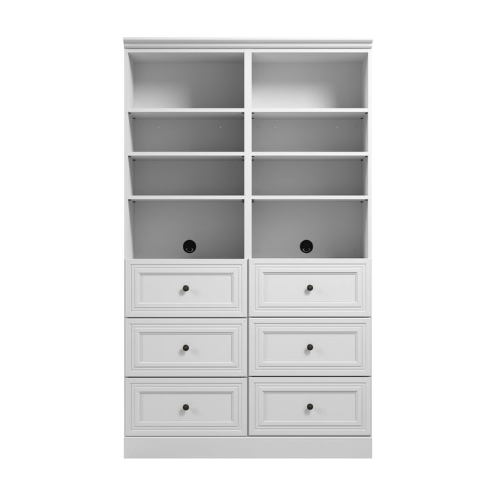 Système d’organisation de garde-robe Versatile de Bestar de 50 po (L) avec tiroirs - blanc