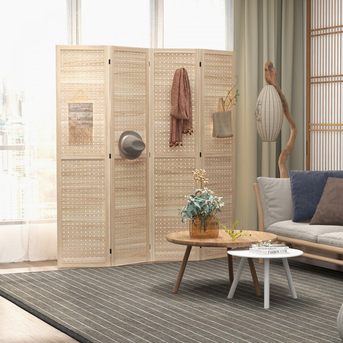 Homcom Ecrans D'intimite En Bois, Separateurs De Piece