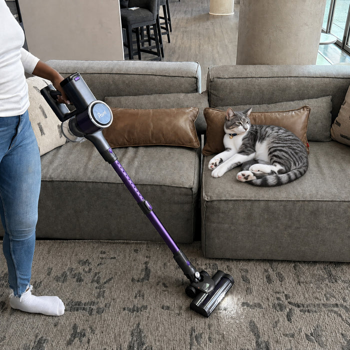 Aspirateur-balai sans fil 5-en-1 Panni S7219P pour animaux avec 2 batteries