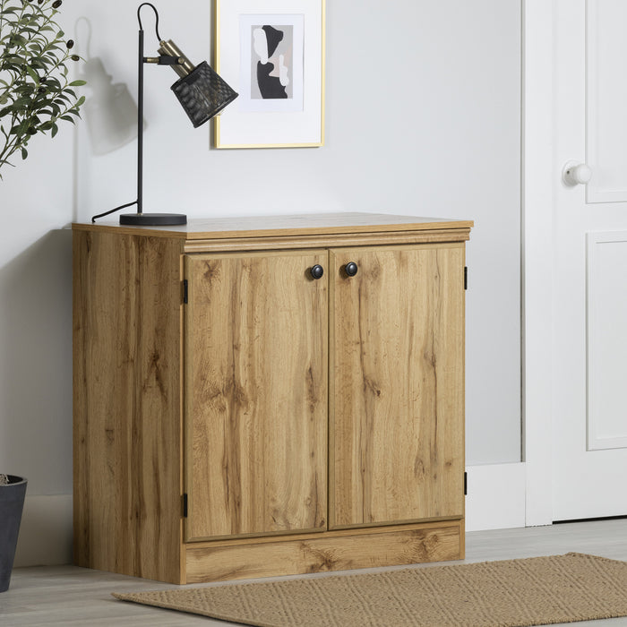  Petite armoire décorative Morgan à 2 portes - chêne nordique