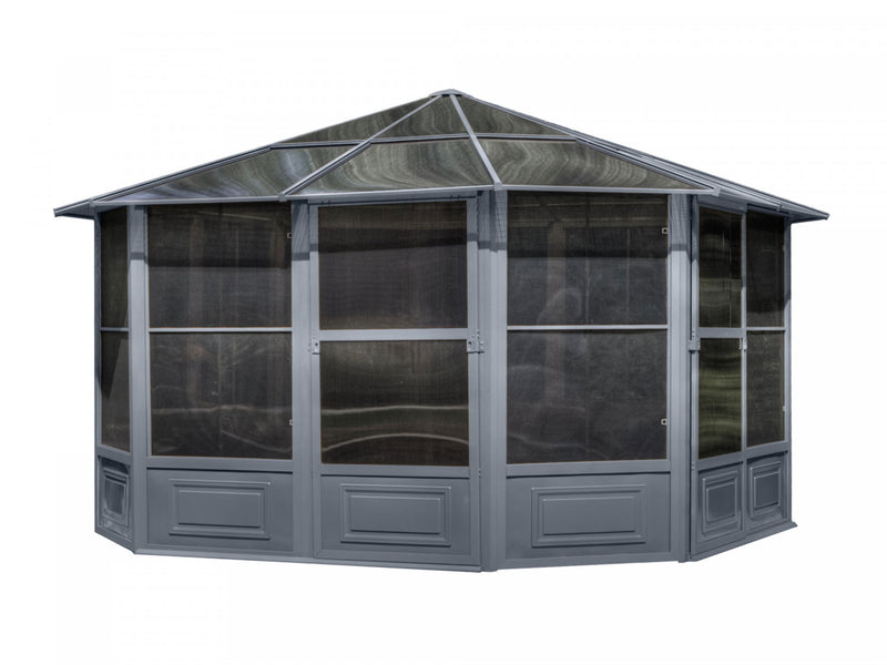Gazebo Penguin Florence - Solarium 12x12 Toit de polycarbonate