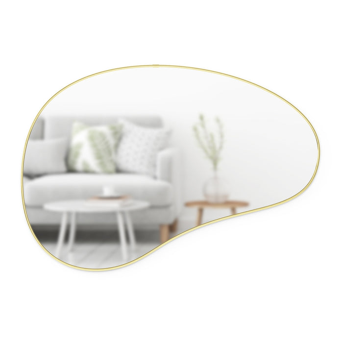 Miroir Hubba Pebble de Umbra de 24 po x 36 po - laiton