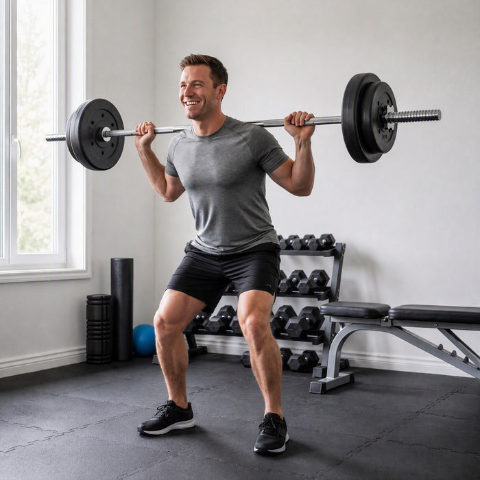 Soozier Set d’halteres reglables 3-en-1 50 kg