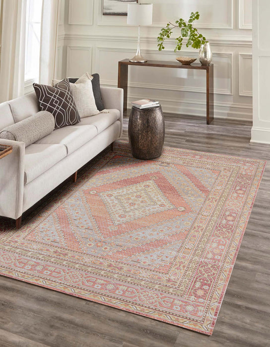 Tapis Traditionnel Poppy 7'10\" x 10'6\" en Rose