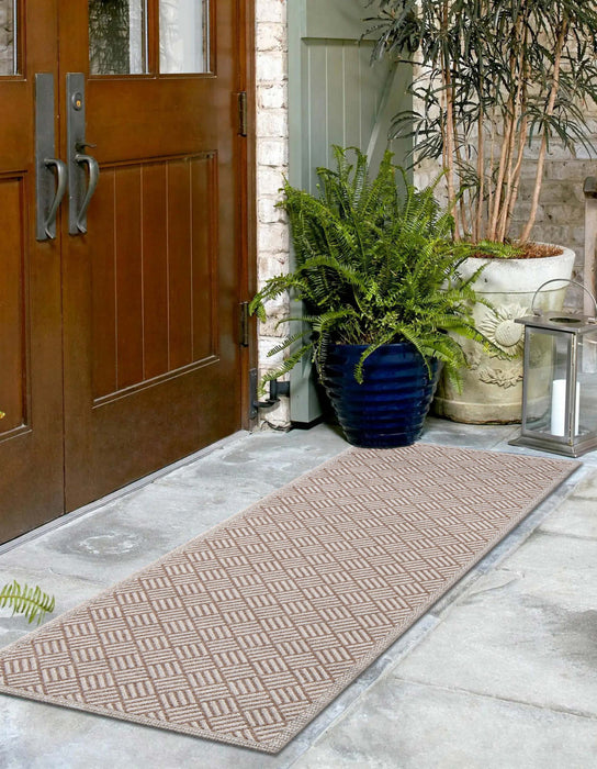 Tapis Contemporain Eve 2'0\" x 6'0\" en brun