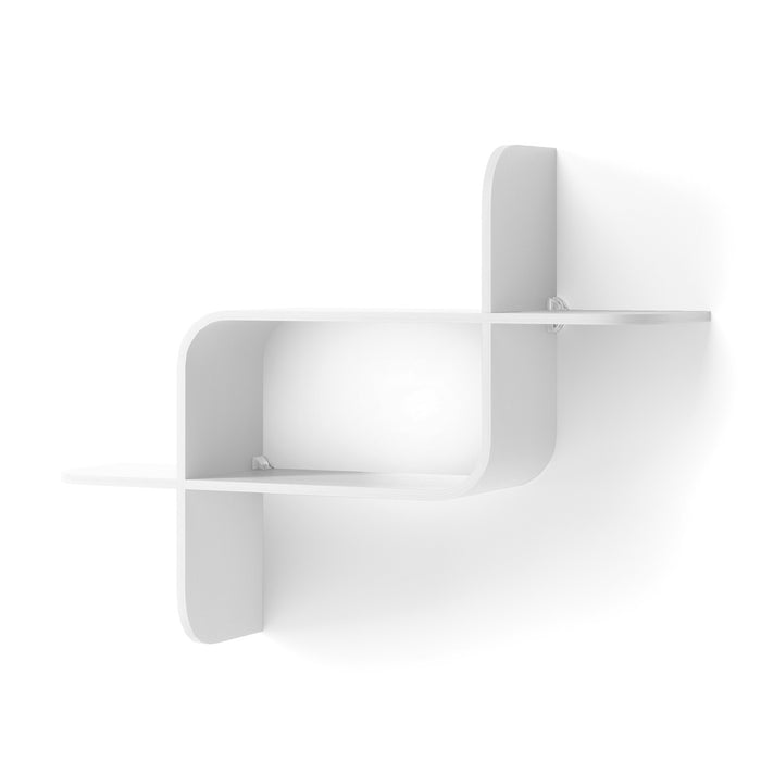 Tablette murale moderne Montage de Umbra en bois - blanche