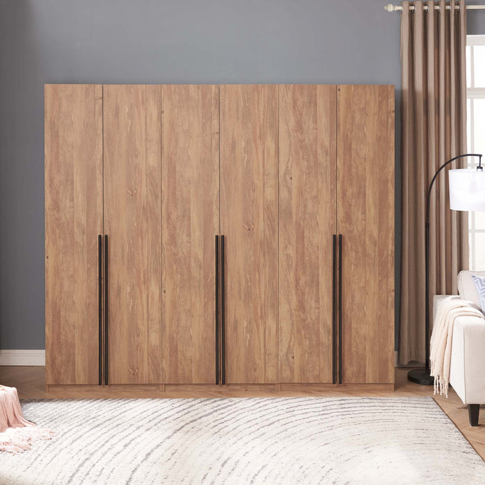 Armoire moderne Lee 32\" en brun dore - Ensemble de 3