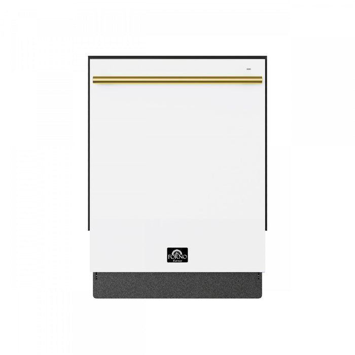 Lave-vaisselle encastrable Romano de 24 po, blanc, commandes sur le dessus, 52 dBA – FDWBI8035-24WHT