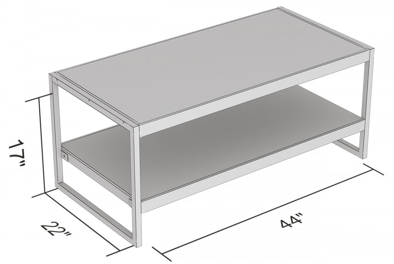 Table à café de 47 po - bois recyclé brun