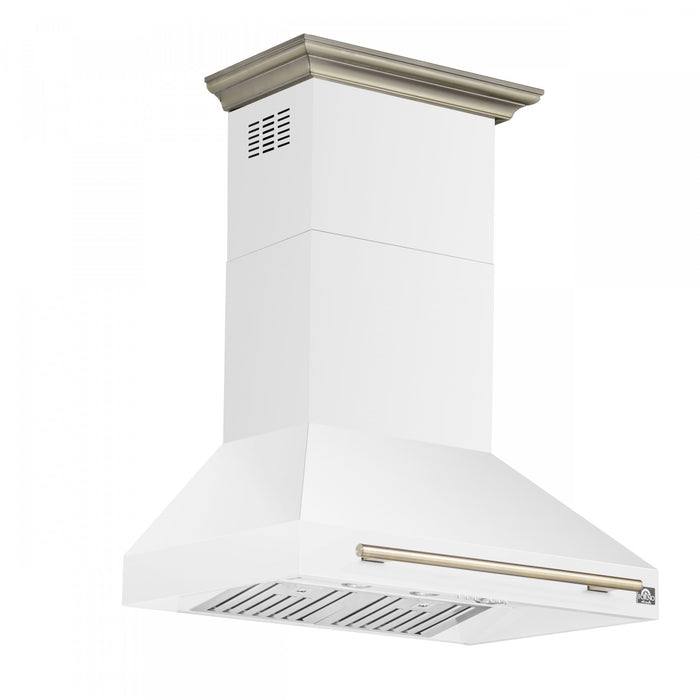 Hotte de cuisiniere murale Aria de 36 po, blanc-FRHWM5095-36WHT