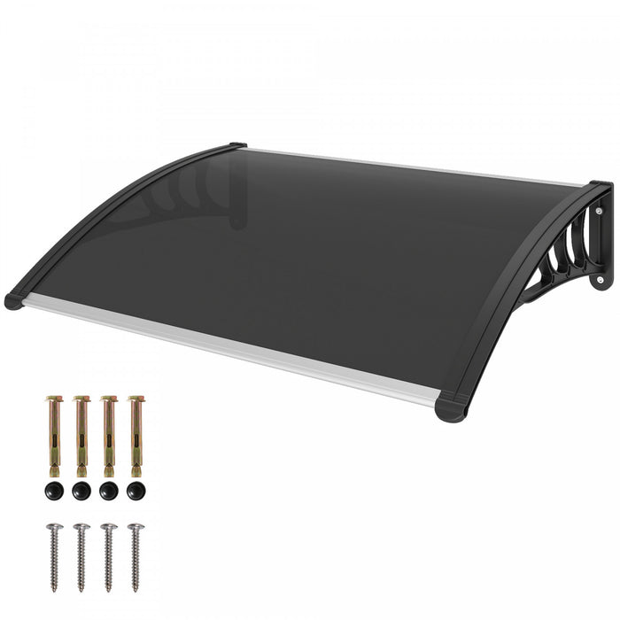 Outsunny Marquise de Fenetre et de Porte en Polycarbonate Transparent