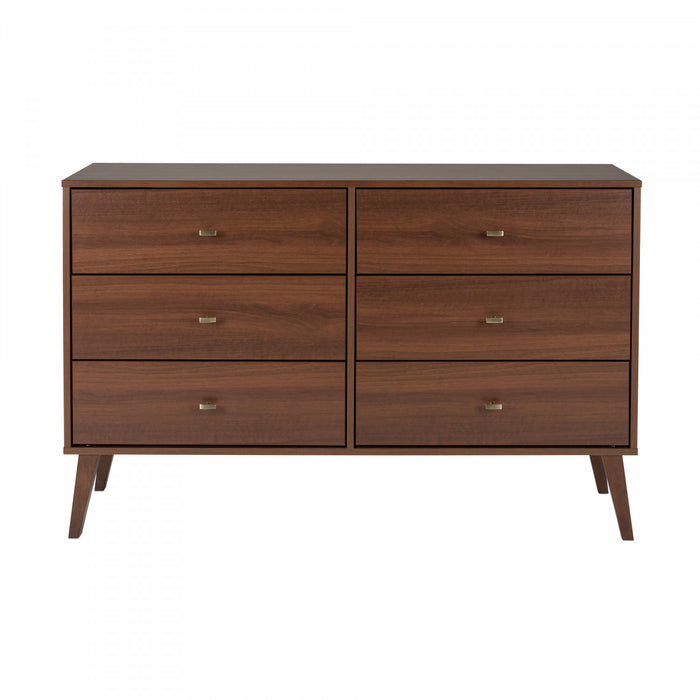 Commode Milo à 6 tiroirs - cerisier