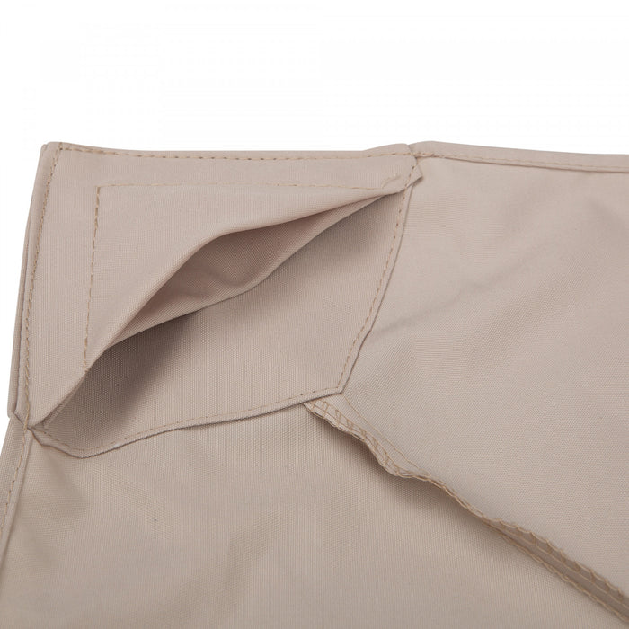 Outsunny Auvent De Tonnelle Carre A 2 Niveaux De 9,8' X 9,8', Couverture Superieure De Remplacement, Pare-soleil De Jardin Exterieur, Beige