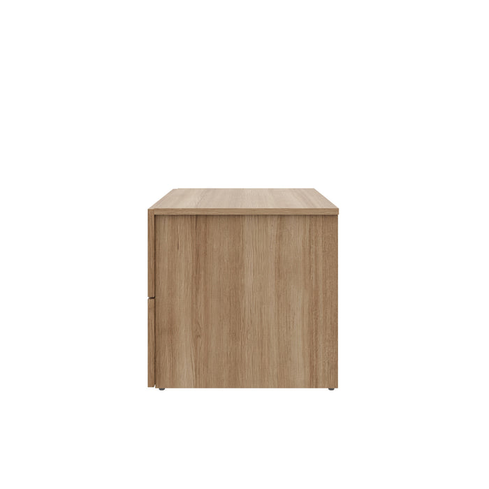 Table de nuit James Nordika à 2 tiroirs - chêne brun