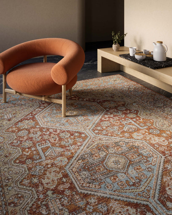 Tapis Traditionnel Alicia 6'7\" x 9'6\" en brun