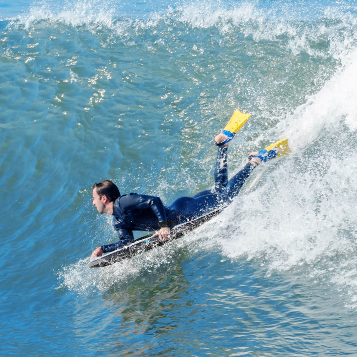 Costway 41\" Body Board Leger Avec Eps Core Xpe Deck Hdpe Fond Croissant Tail Multi-couleur