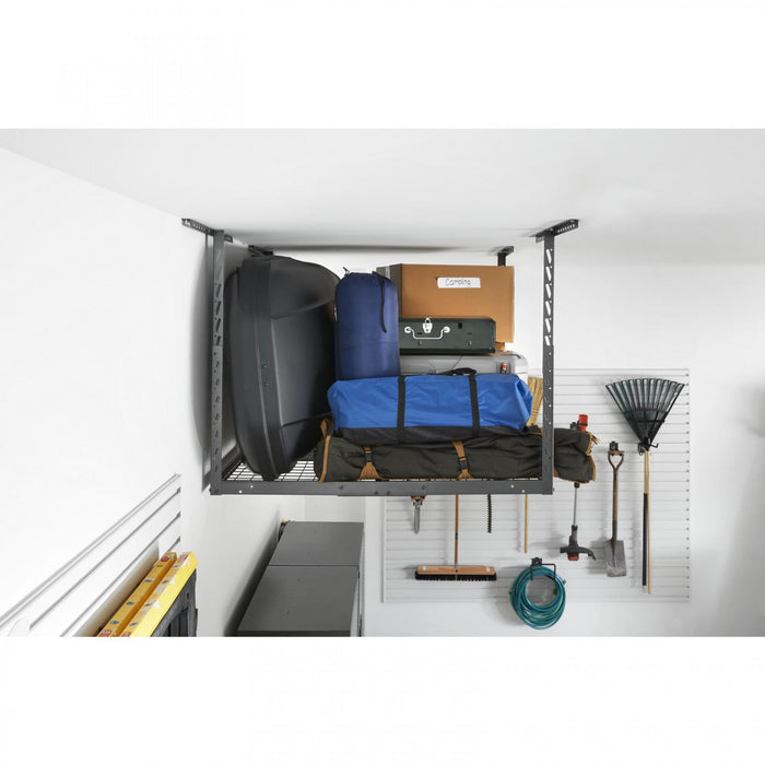 Tablette de rangement suspendue GearloftMC granite martelé de Gladiator - 4 pi x 4 pi