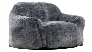 Fauteuil poire Tore de Sealy en fausse fourrure avec mousse à haute densité