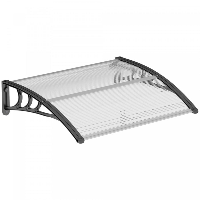 Outsunny Store de fenetre, auvent de terrasse en polycarbonate, blanc