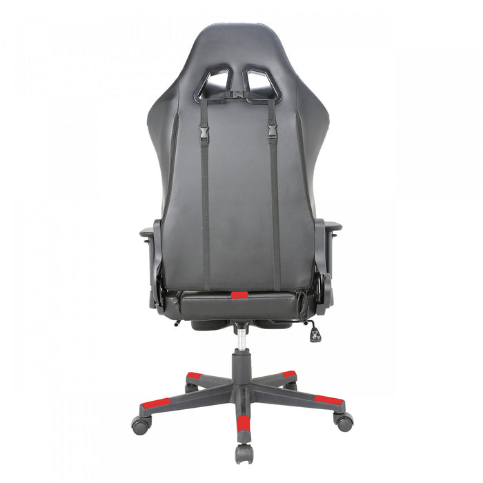 TygerClaw Chaise de Gaming en Tissu avec Coussin Lombaire et Repose-jambes