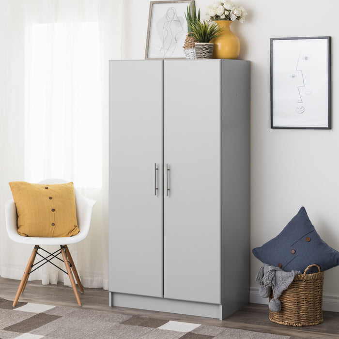 Armoire-penderie Elite - grise