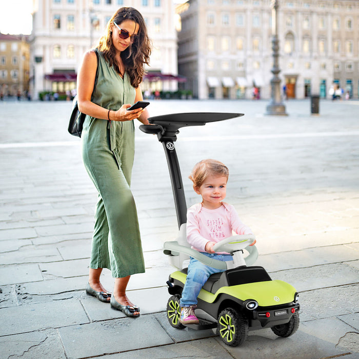 Costway 3-en-1 Licence Volkswagen Kids Ride Sur Voiture Coulissante De Poussee W / Musique Et Lumiere