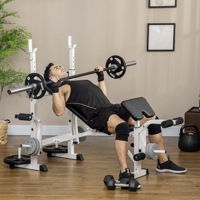 Soozier Banc De Musculation Reglable Ensemble De Presse Multifonction