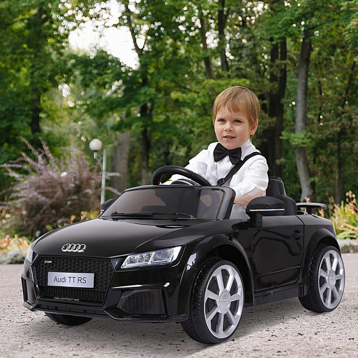 Aosom Voiture A Chevaucher 6v Sous Licence Officielle Vehicule Alimente Par Batterie Cadeau Parfait Pour Les Enfants Avec Telecommande, Roue De Suspension, Vitesse Reglable, Noir