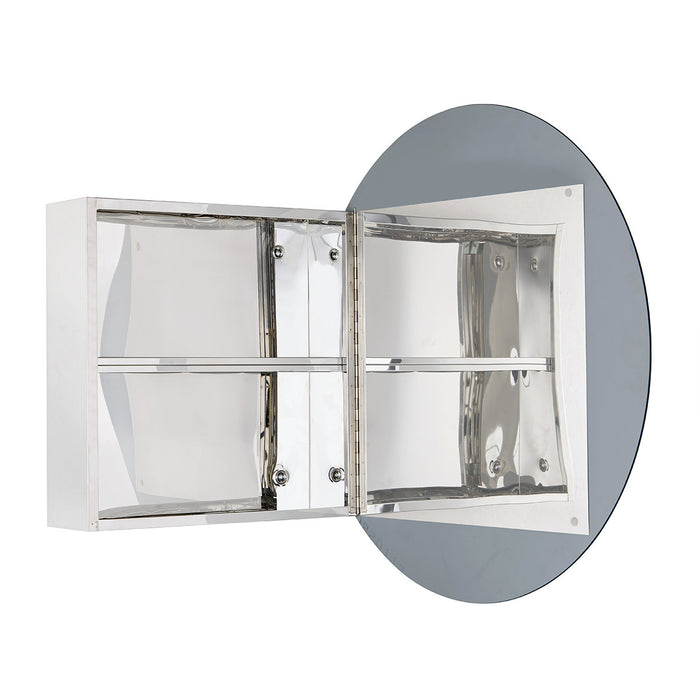 Armoire à pharmacie Julee avec miroir - argentée
