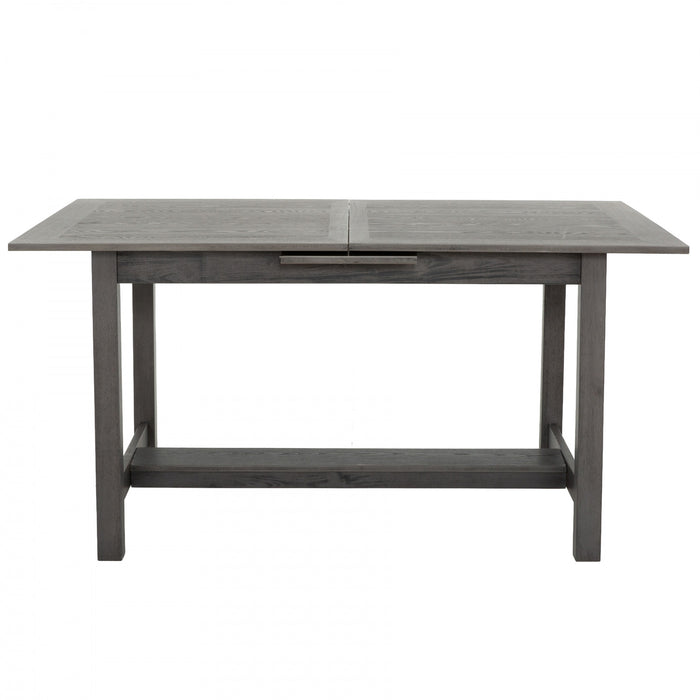 Ensemble de salle a manger extensible Ashford 5 pieces en bois massif avec rallonge autorangeable (4 a 6 places)