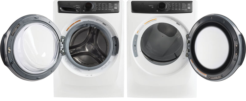 Laveuse à chargement frontal de 5,2 pi3 et sécheuse à gaz Perfect SteamMC de 8,0 pi3 d’Electrolux - blanc mat 