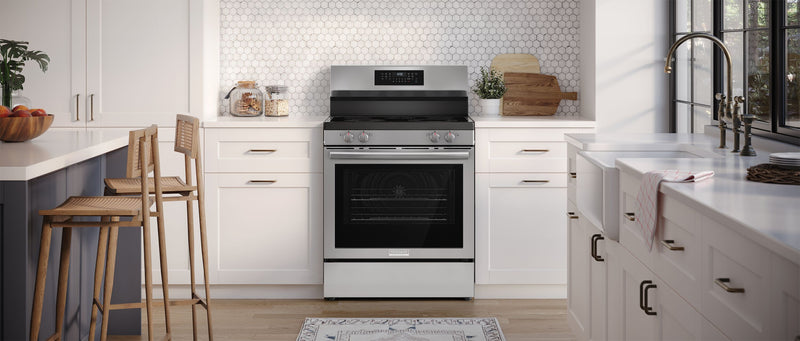 Cuisinière électrique Frigidaire Gallery de 30 po avec commandes à l’arrière et convection totale - acier inoxydable - GCREC059BF